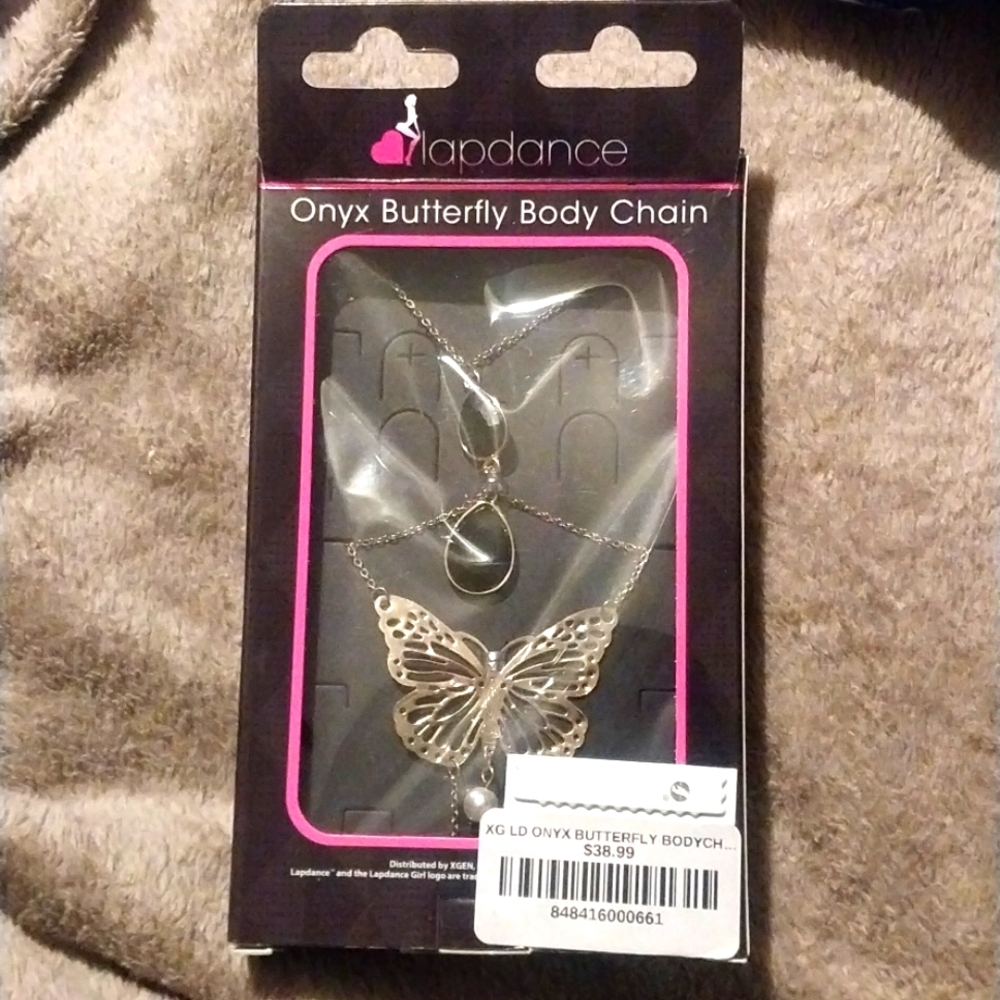 Onyx Butterfly Body Chain
